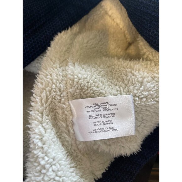 Orvis Men's 1/4 Zip Fleece Lined Warm Blue Pullover SZ L Pockets - Picture 10 of 12